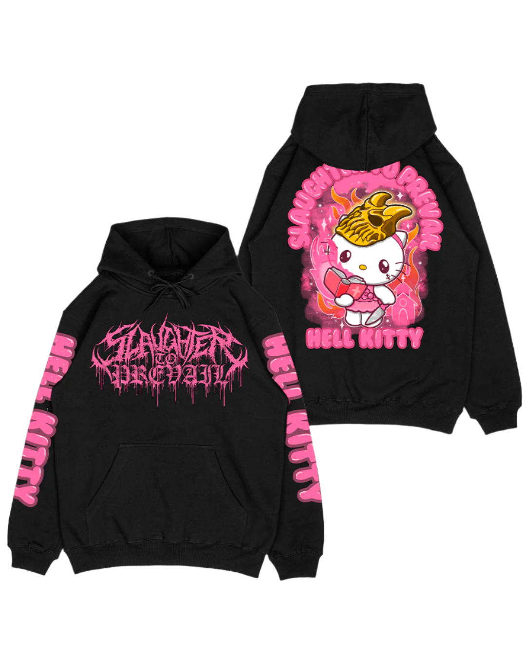 SLAUGHTER TO PREVAIL - HELL KITTY HOODIE - First Blood Merchandise
