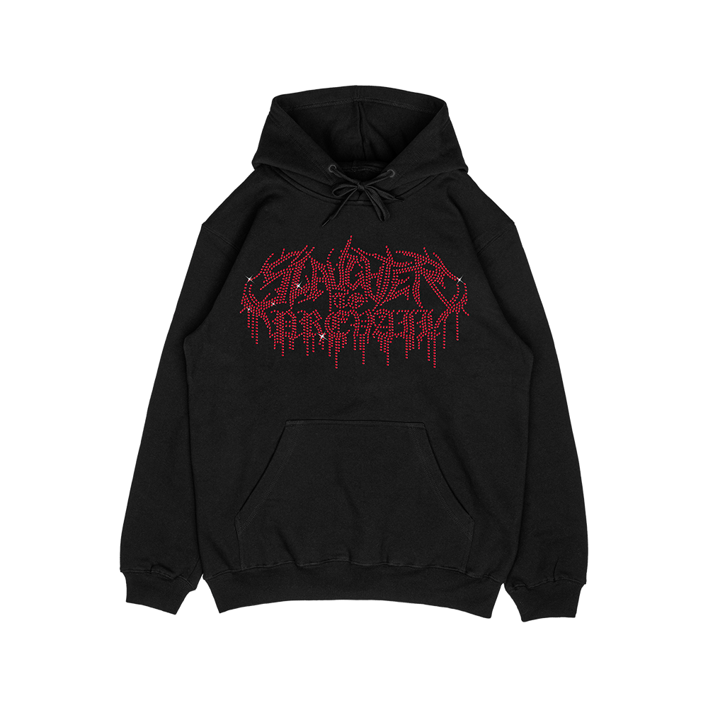 SLAUGHTER TO PREVAIL - RED LOGO CRYSTAL HOODIE
