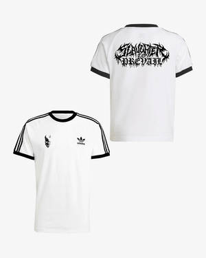 SLAUGHTER TO PREVAIL - ADI LOGO WHITE SHIRT - First Blood Merchandise