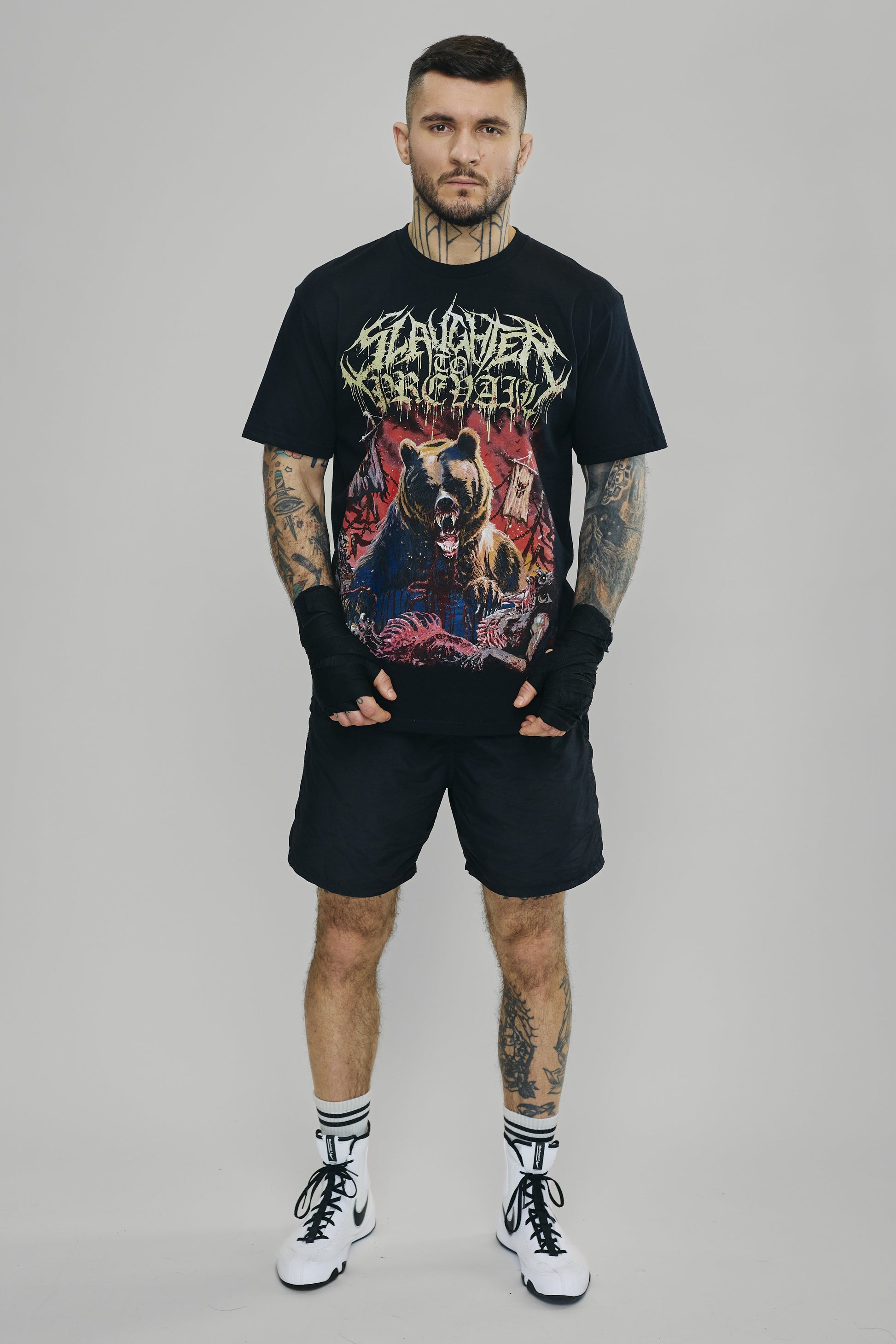 SLAUGHTER TO PREVAIL - BEAR T - SHIRT - First Blood Merchandise