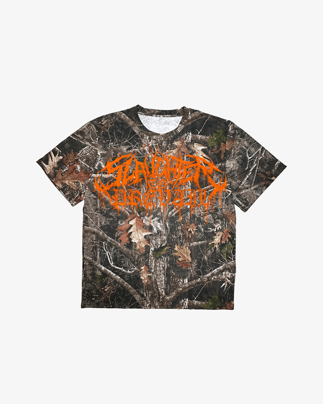 SLAUGHTER TO PREVAIL - CAMO WHITE MASK T - SHIRT - First Blood Merchandise