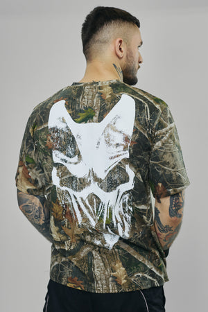 SLAUGHTER TO PREVAIL - CAMO WHITE MASK T - SHIRT - First Blood Merchandise