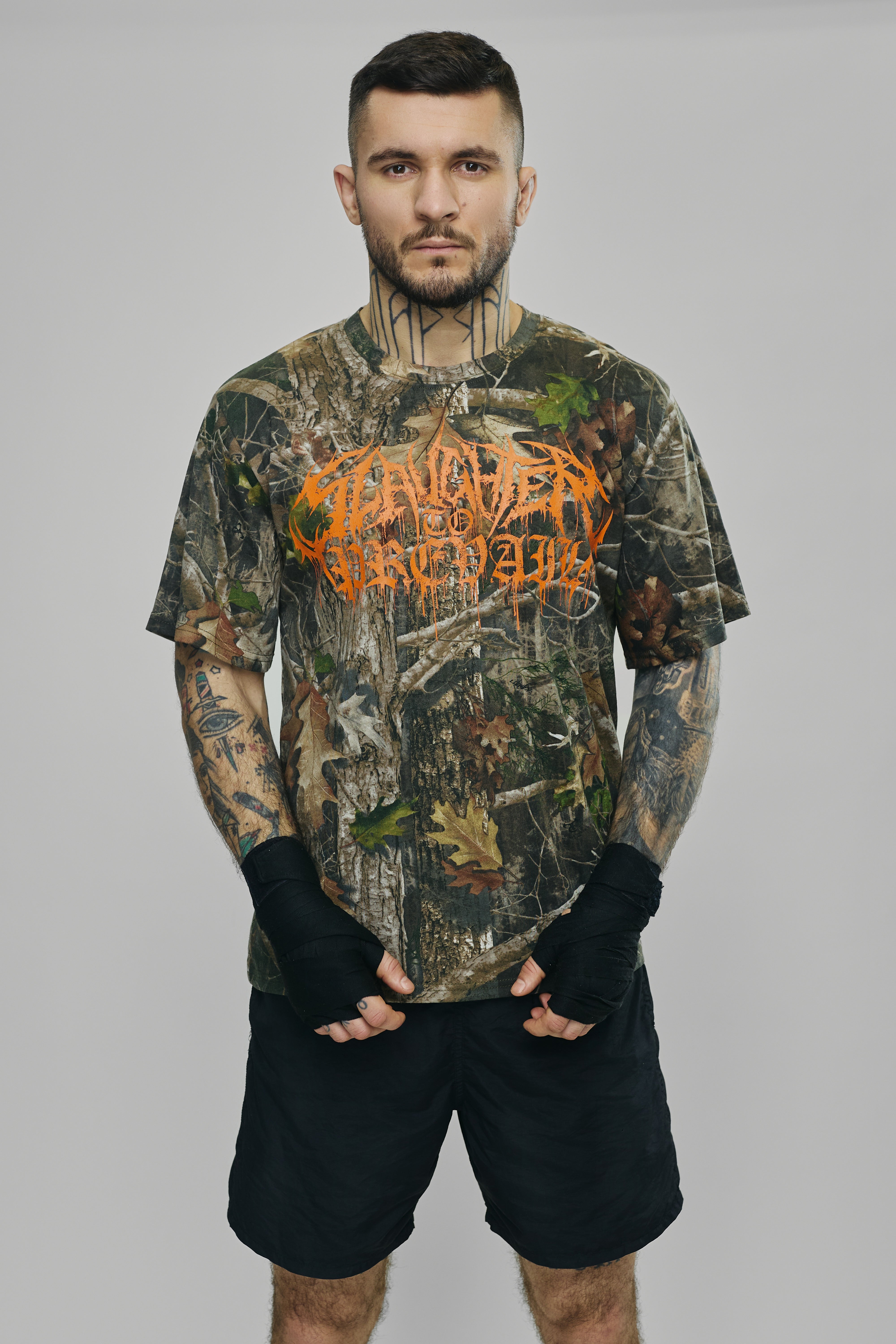 Slaughter to Prevail - White Mask - Camo T-Shirt
