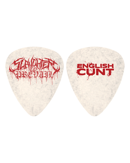 Slaughter To Prevail - English Cunt Guitar Pick - First Blood Merchandise