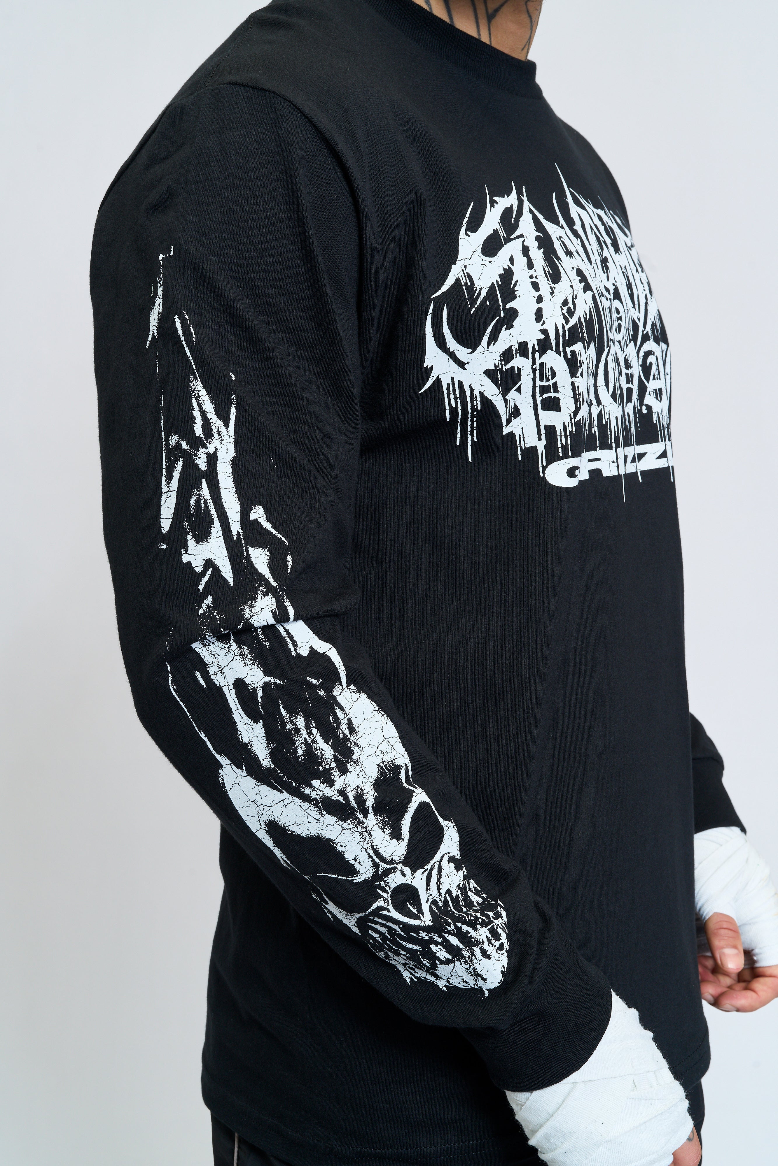 ■LMC■ FLAME BEAR LONG SLV TEE black 0LM44FLS372BLK LMC