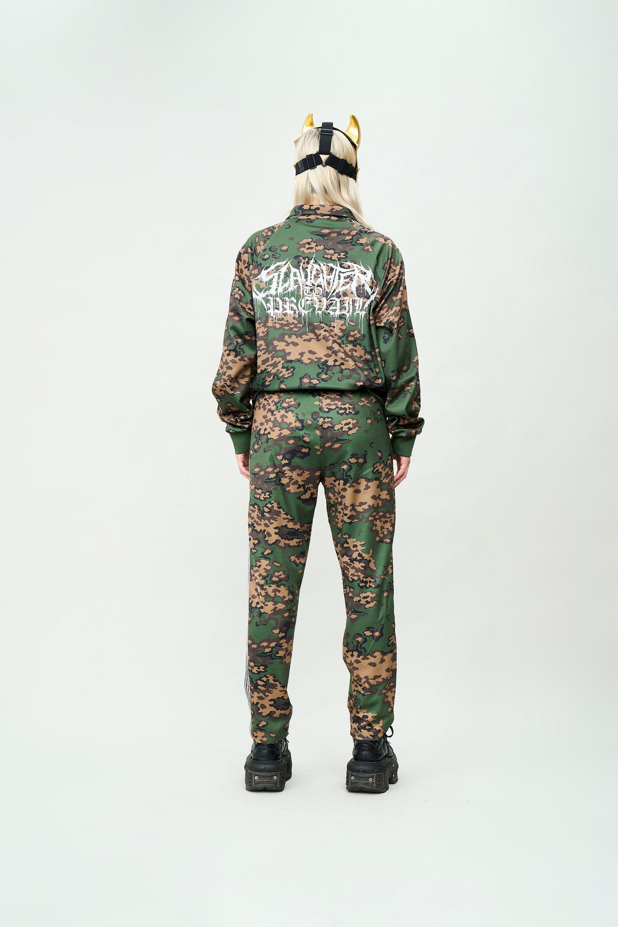 ウェア oops pat market TROOP EXCITEMENT Slaughter to Prevail - Gopnik Camo - Track Top