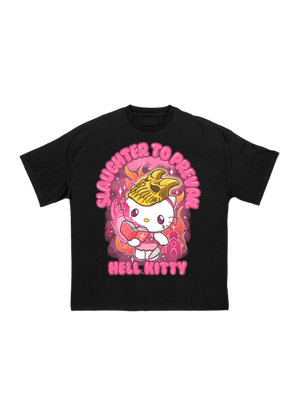 SLAUGHTER TO PREVAIL - HELL KITTY BLACK SHIRT - First Blood Merchandise