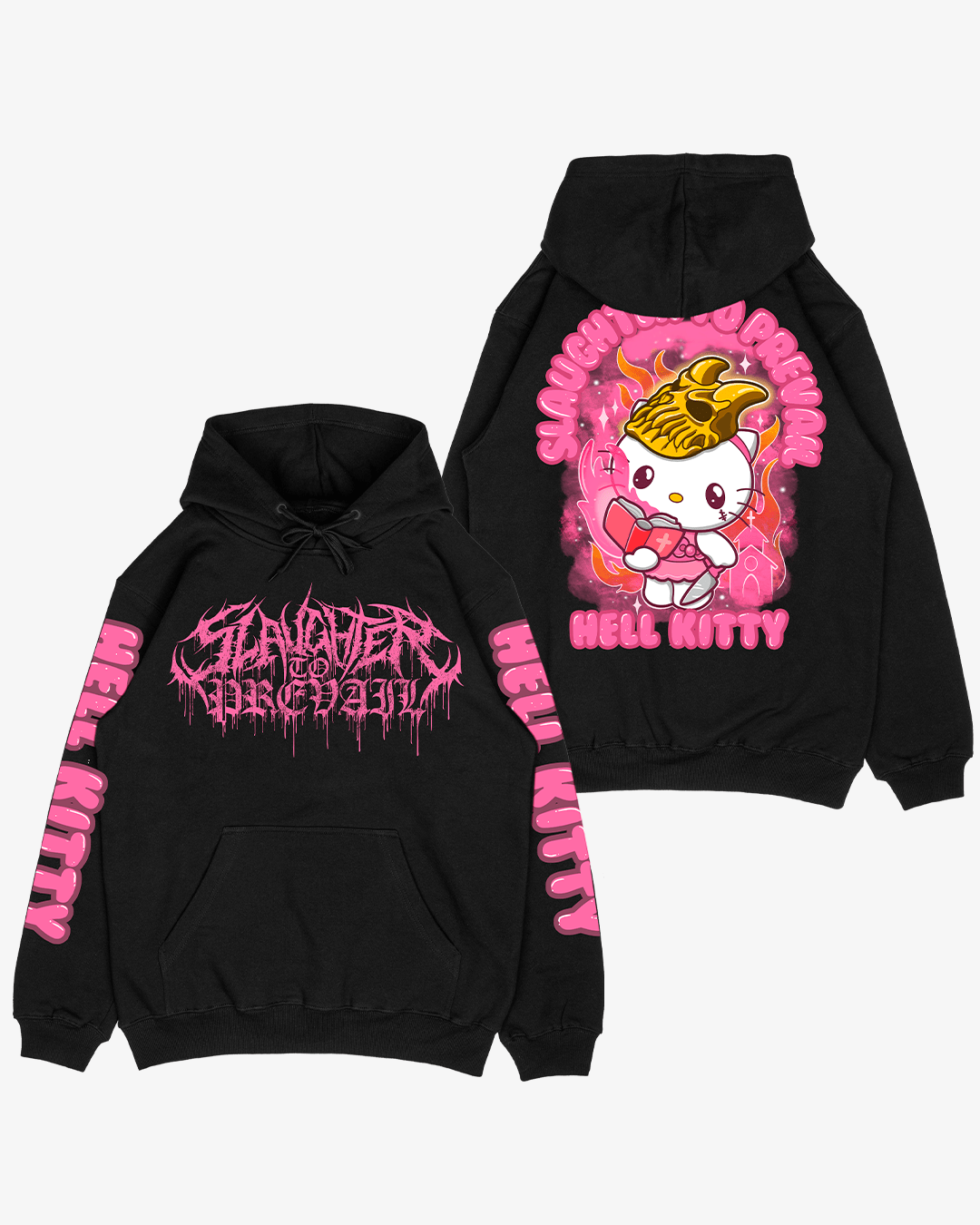 SLAUGHTER TO PREVAIL - HELL KITTY HOODIE - First Blood Merchandise