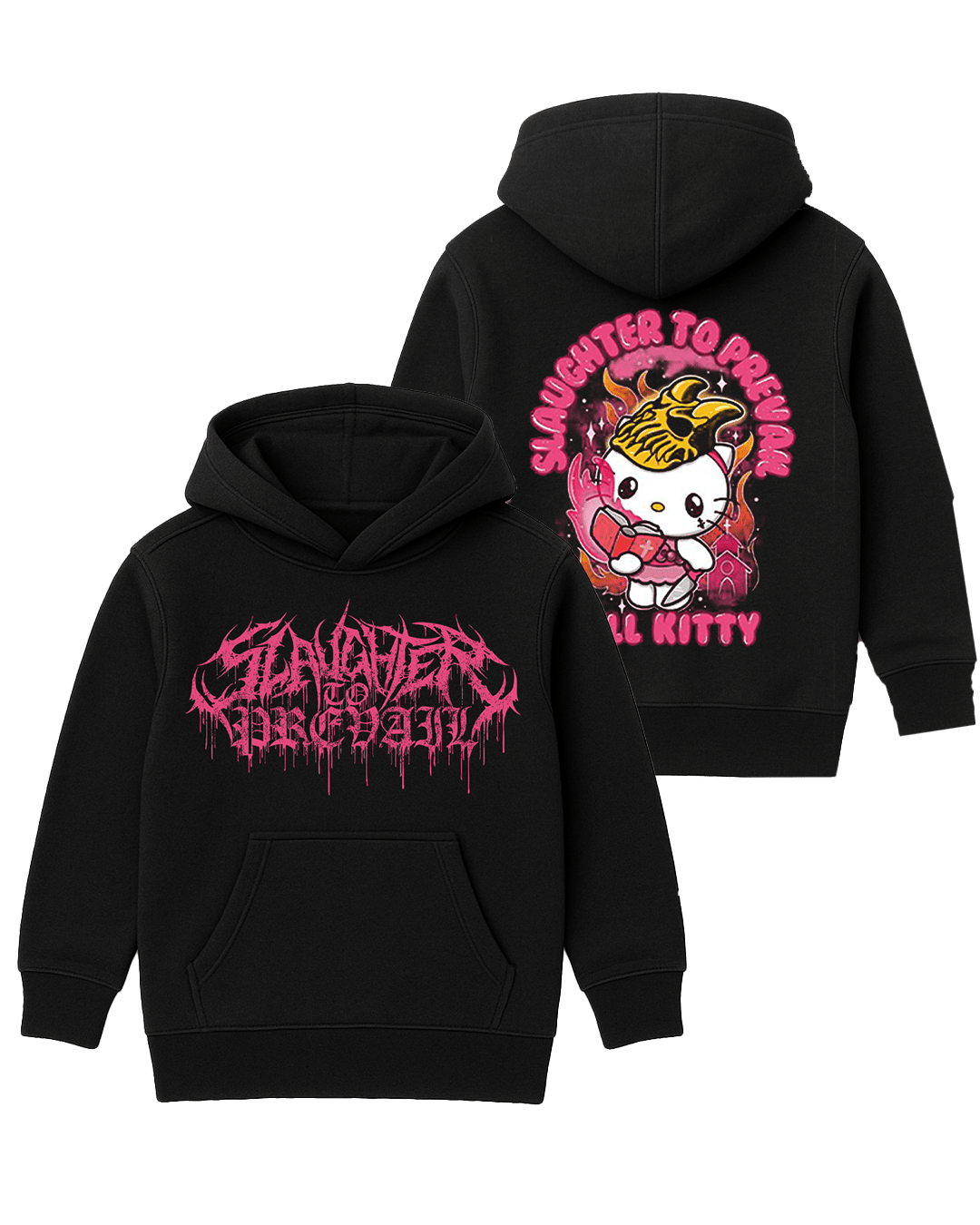 Slaughter to Prevail - Hell Kitty - Kids Hoodie - First Blood Merchandise