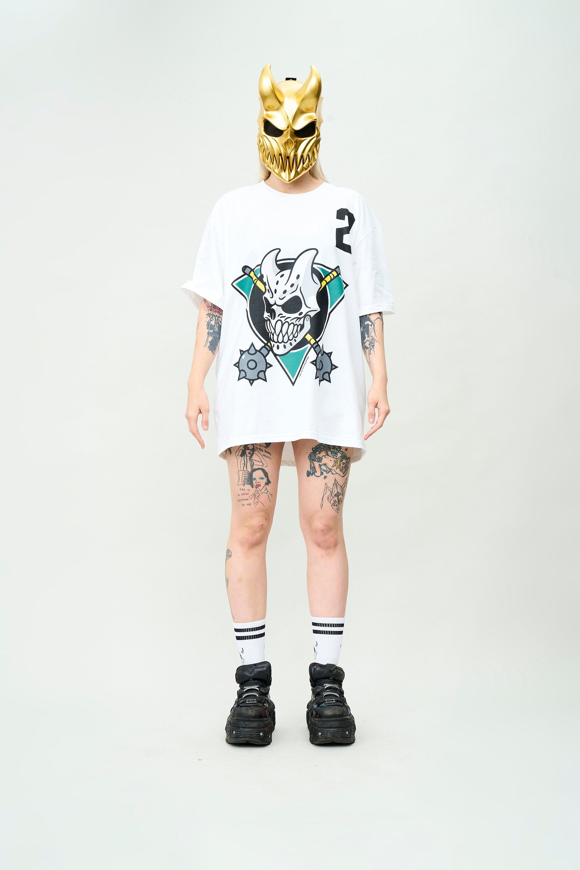 Slaughter to Prevail - Hockey White - T-Shirt - First Blood Merchandise