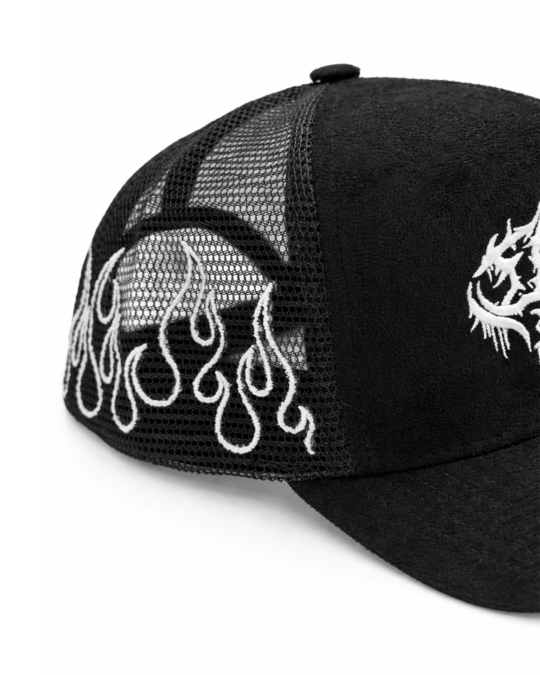 Slaughter to Prevail - Mask Logo - Flame Trucker - First Blood Merchandise