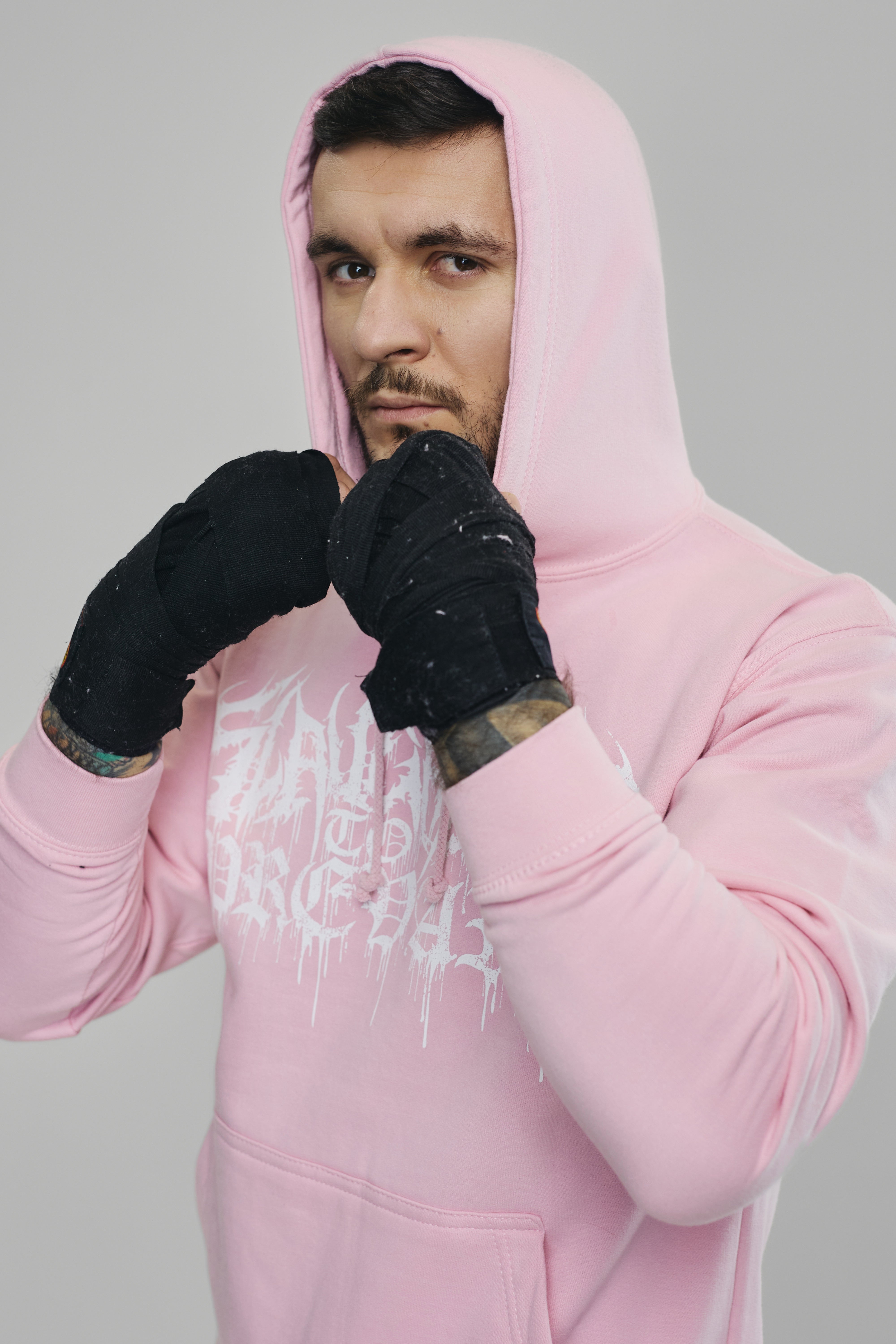 Pink and white hoodie hotsell