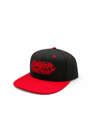 Slaughter to Prevail - Red Logo - Black/Red Snapback - First Blood Merchandise