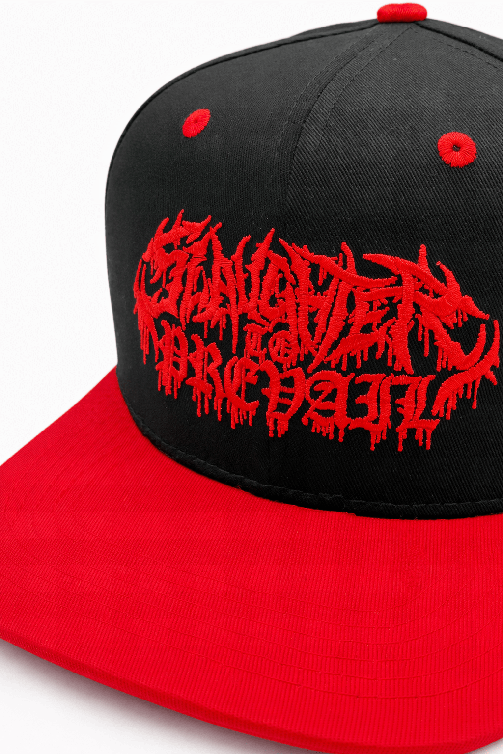 Slaughter to Prevail - Red Logo - Black/Red Snapback - First Blood Merchandise