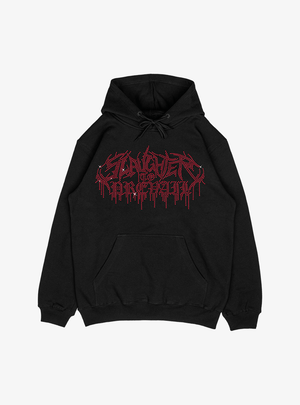 SLAUGHTER TO PREVAIL - RED LOGO CRYSTAL HOODIE - First Blood Merchandise