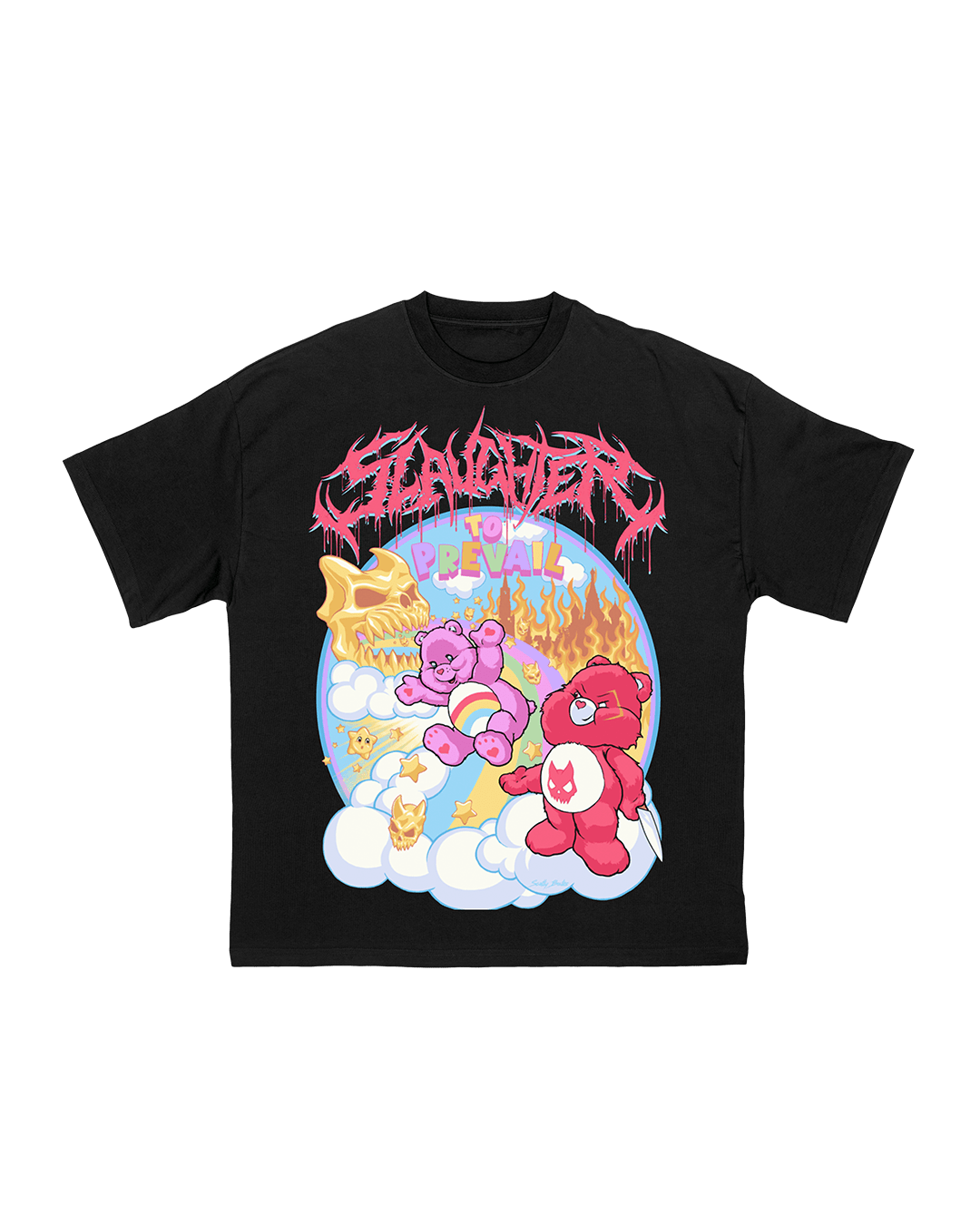 ミュージシャン Slaughter To Prevail - Hell Kitty White Slaughter to Prevail - Hell Kitty - White T-Shirt