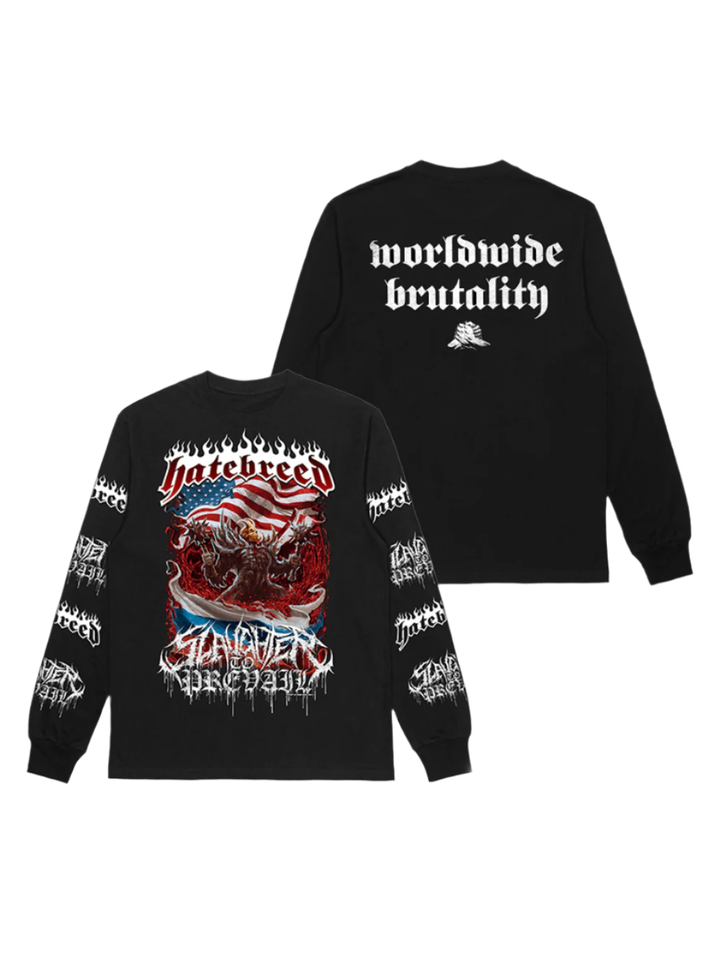 SLAUGHTER TO PREVAIL - SLAUGHTER TO PREVAIL / HATEBREED LONGSLEEVE