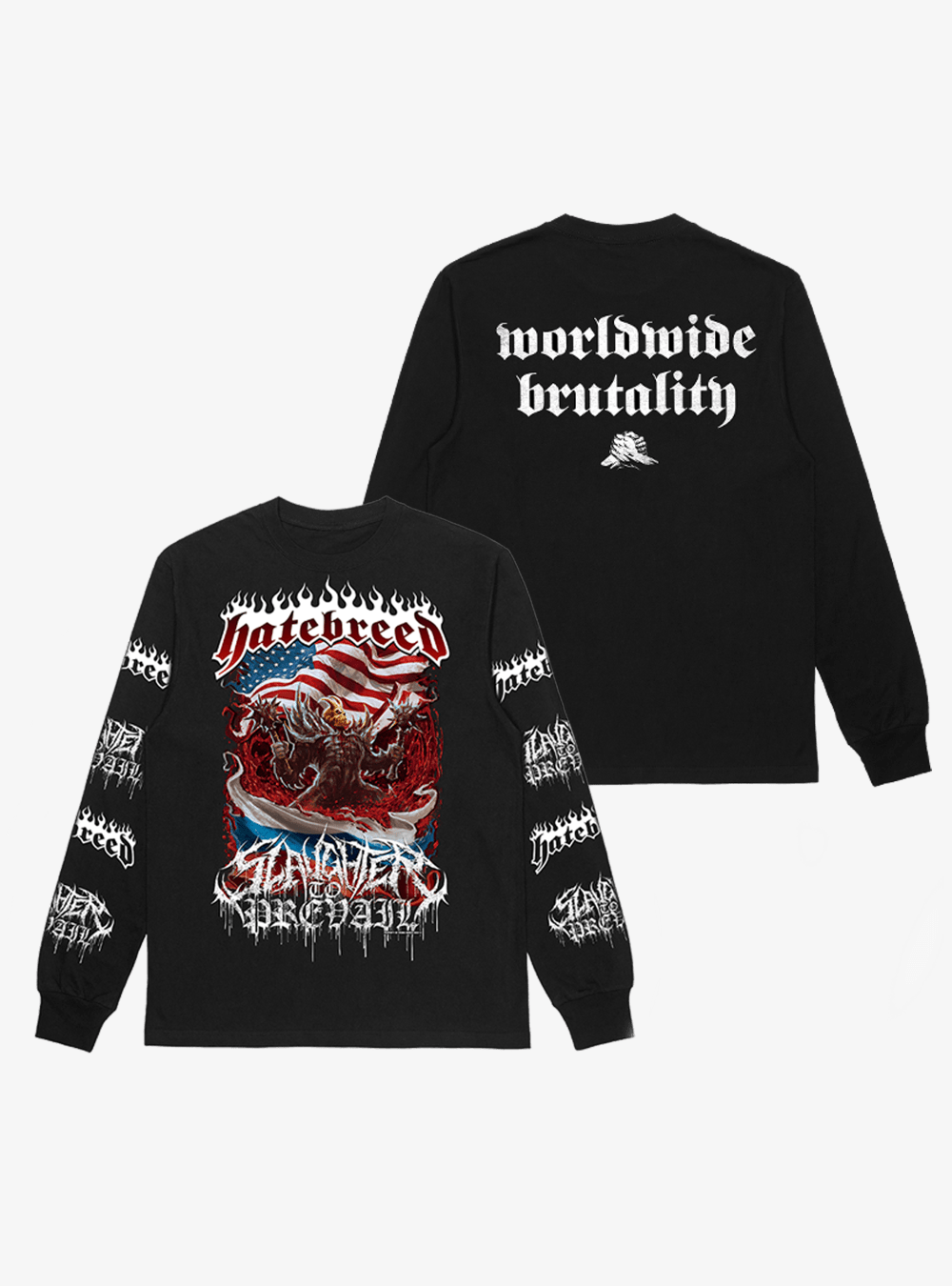 SLAUGHTER TO PREVAIL - SLAUGHTER TO PREVAIL / HATEBREED LONGSLEEVE - First Blood Merchandise