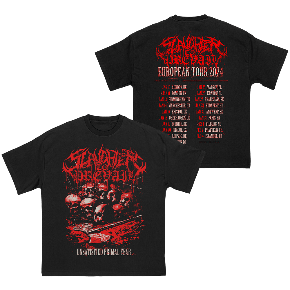 SLAUGHTER TO PREVAIL - TOUR PREORDER SHIRT - First Blood Merchandise