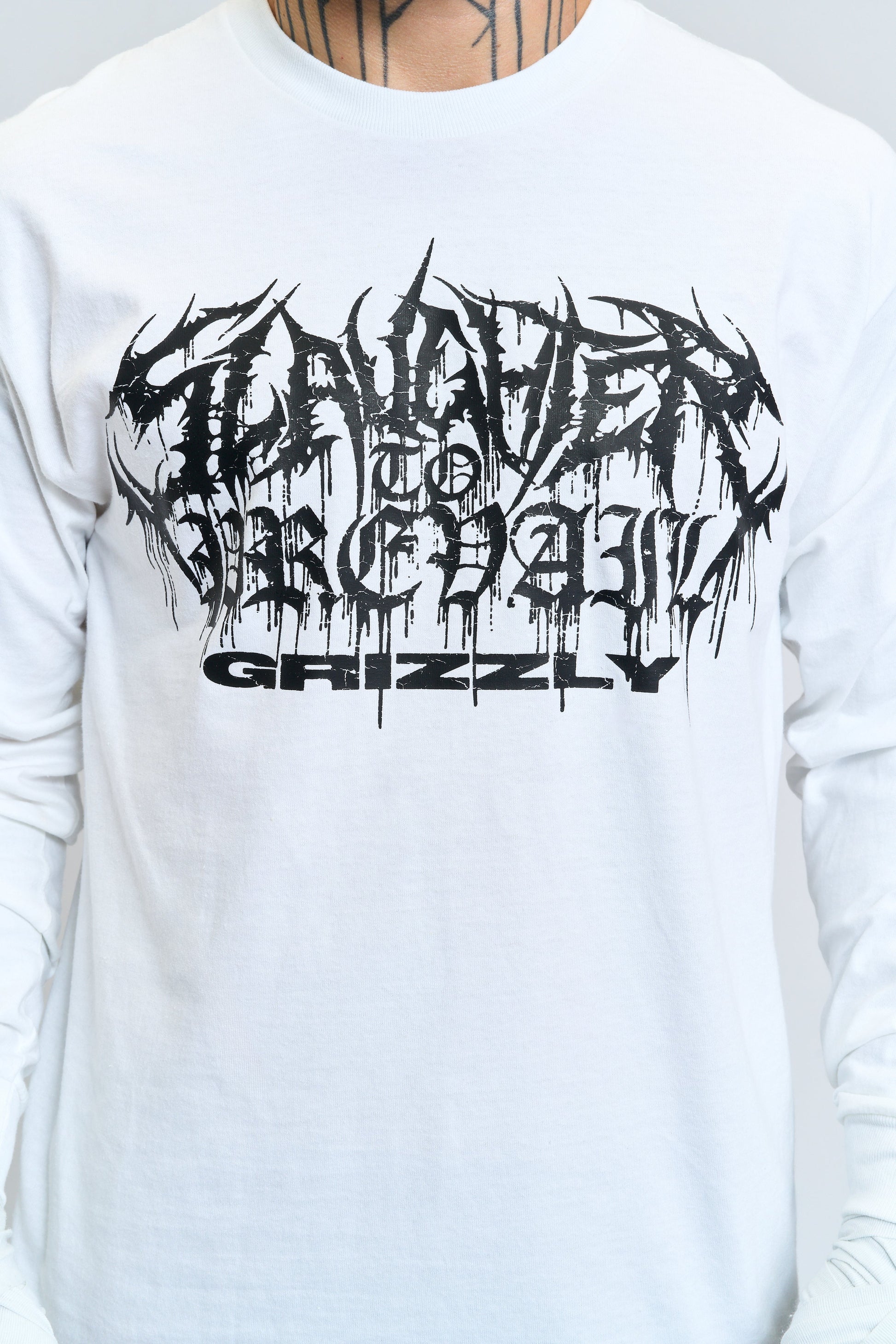 Slaughter to Prevail - White Flame Grizzly - Longsleeve - First Blood Merchandise
