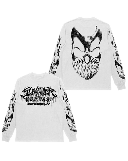 Slaughter to Prevail - White Flame Grizzly - Longsleeve - First Blood Merchandise