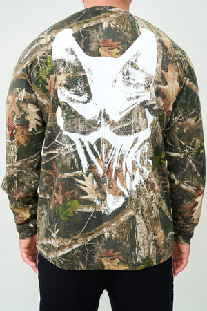 Slaughter to Prevail - White Mask - Camo Longsleeve - First Blood Merchandise