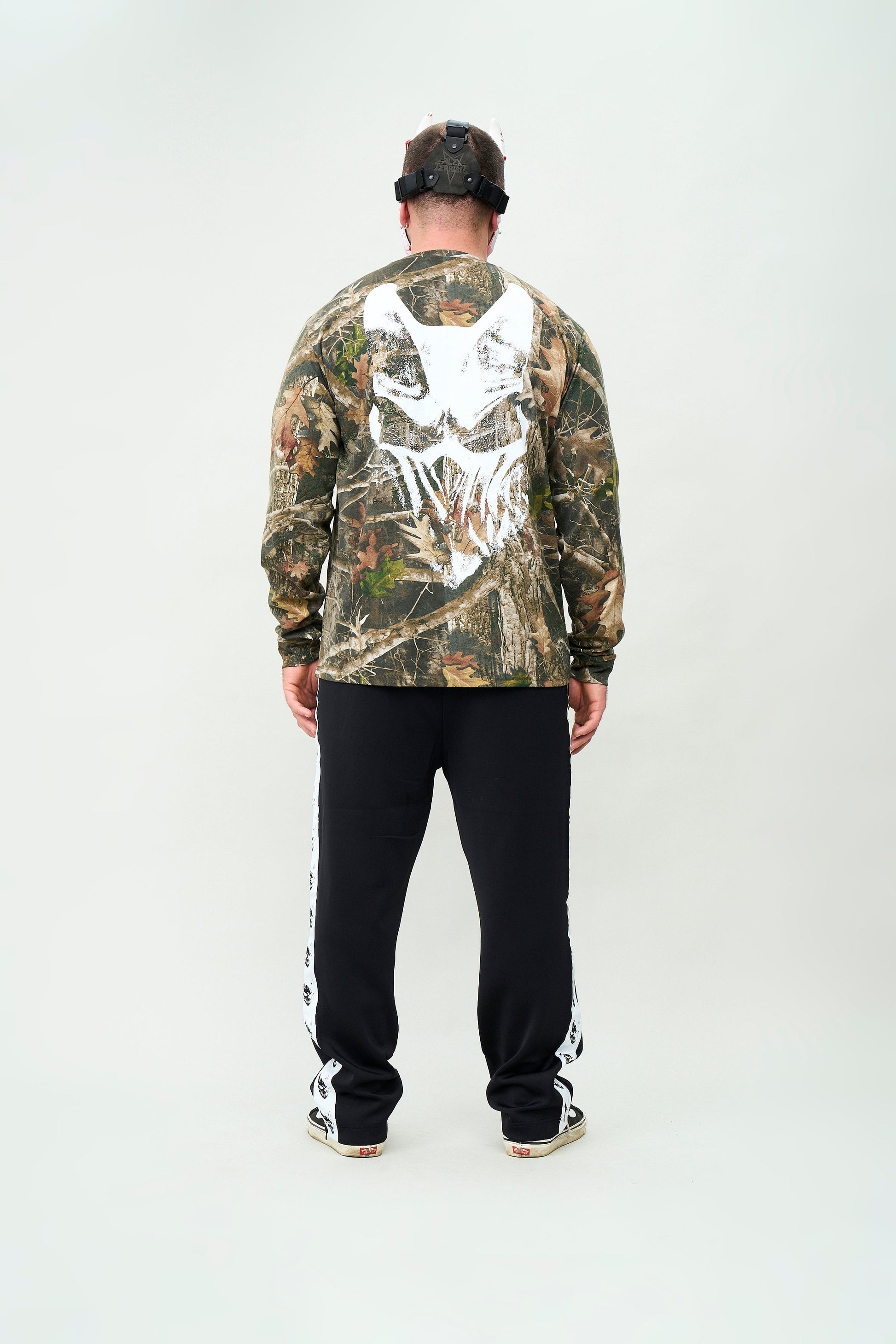 Slaughter to Prevail - White Mask - Camo Longsleeve - First Blood Merchandise