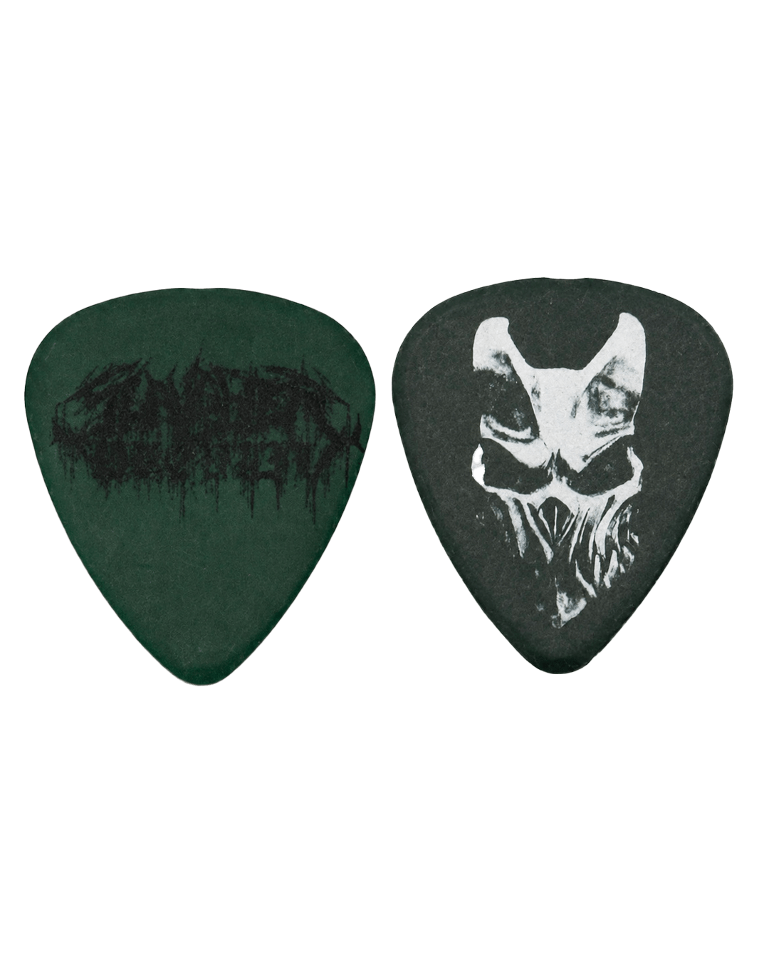 Slaughter To Prevail - White Mask Green Guitar Pick - First Blood Merchandise