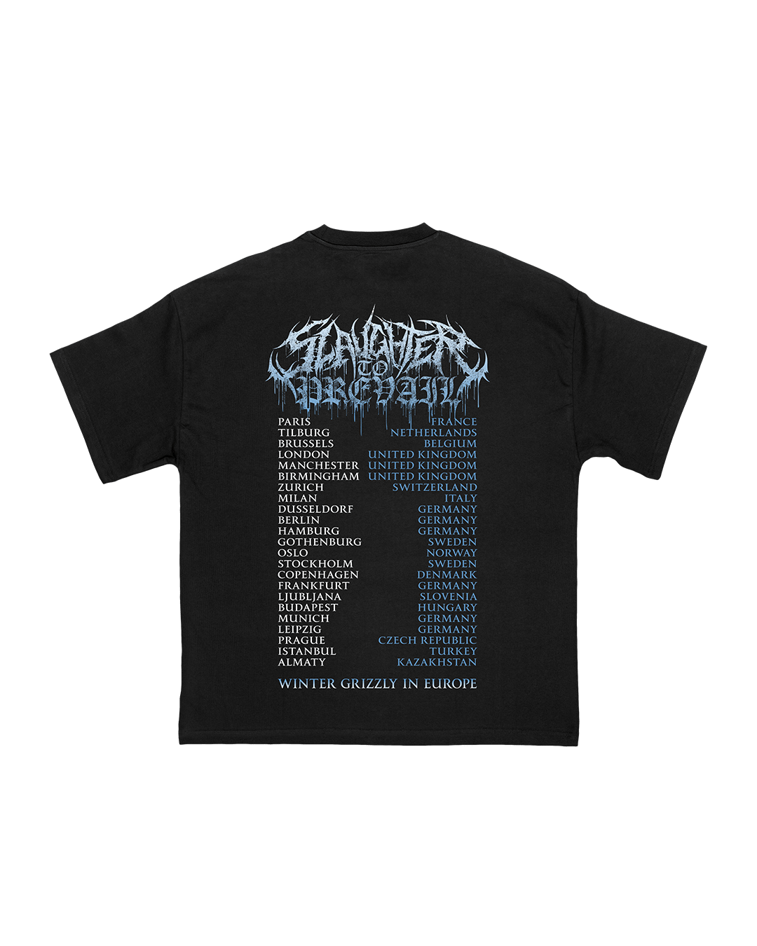 Slaughter to Prevail - Winter Tour 2026 - T-Shirt - First Blood Merchandise