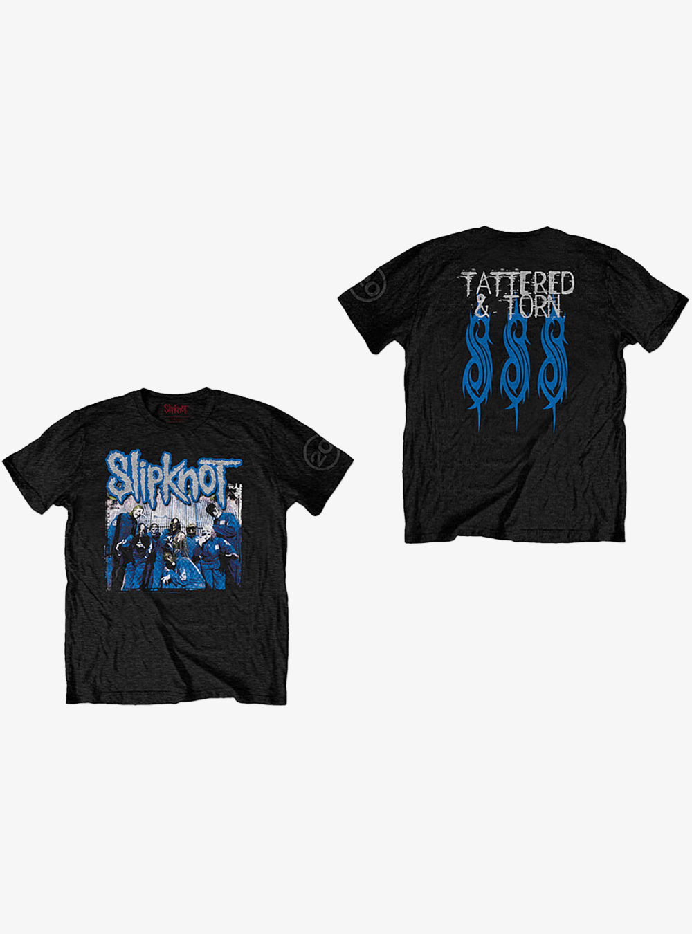 SLIPKNOT T - SHIRT 20TH ANNIVERSARY TATTERED & TORN - First Blood Merchandise