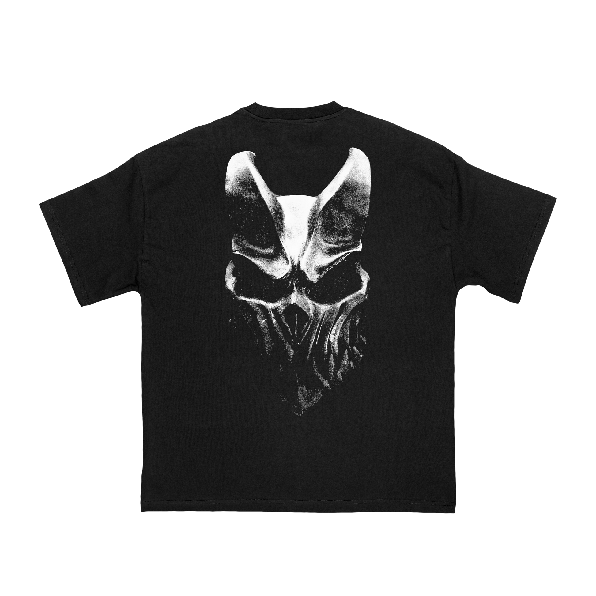 WHITE LOGO MASK SHIRT - SLAUGHTER TO PREVAIL - First Blood Merchandise